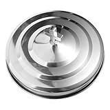 Grand couvercle rond pour plateau de communion - fabriqué en acier inoxydable robuste et fiable pour une durabilité et un entretien facile, couvercle pour assiette à .