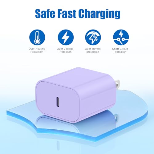 Image of iPhone 17 16 15 Fast Charger Block and 10ft Type C to C Cable Cord Long, 20W USB C Charging Plug for Apple iPhone 17 Pro Max /17 Air /16 Pro Max /16 /15 Pro /15 Plus /iPad Mini,Wall Power Adapter Cube Brick