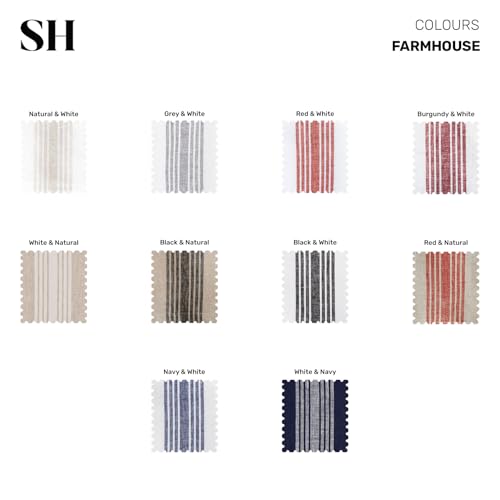 Solino Home Stripe Linen Table Runner 72 Inches Long - 100% Pure Linen Natural and White Farmhouse Table Runner 14 x 72 Inch for Dining, Dresser, Spring, Summer by Solino Home - Image 7