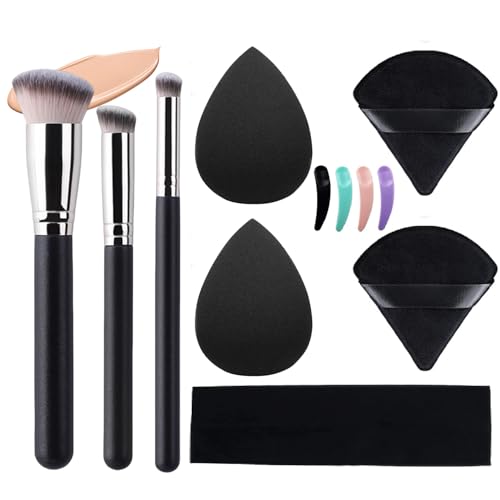 Tecerrity Makeup Brushes Set- 12Pcs Foundation Brush Eyeshadow Face Make up Brush Gifts Kit