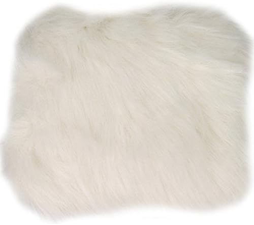 Girls White Faux Fur Hand Muff Made in USA