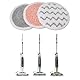 Riuulity 6-teiliges Ersatz-Dampfreiniger-Mopp-Pads-Set S7001 Serie S7000 T21 U6002 Scheuermopp-Zubehör Shark Dampf-Bodenwischer-Scheuerpads Schrubben Dampfreiniger Dampfmopp-Zubehör