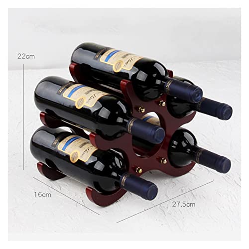 Soporte de vino de mesa de madera 22x16x27.5 cm miniatura 2
