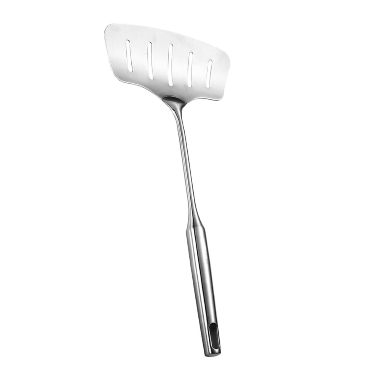 NAMOARLY Non-slip Wide Flat Spatula Stainless Steel Slotted Turner Fish Turner Pizza Shovel Kitchen Utensil