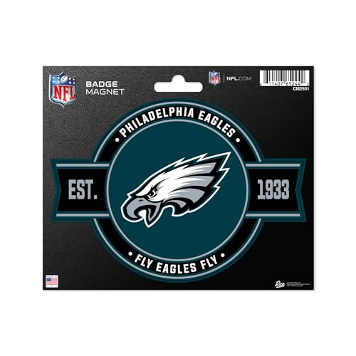 Rico Industries NFL Football Philadelphia Eagles Standard Badge Magnet - for Car Fridge