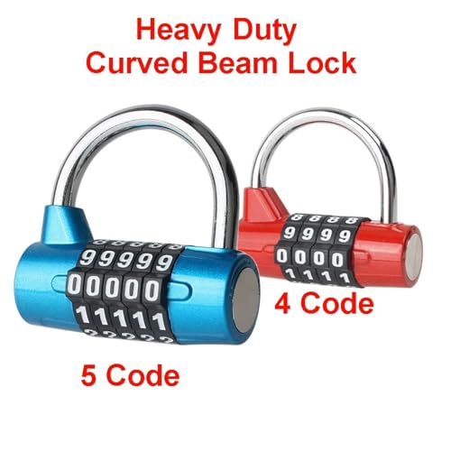 Cadenas robuste contre le vol de bagages et casiers à code modifiable - 3