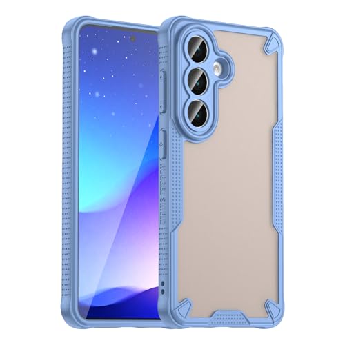 �X�}�z�P�[�X �Ή��@�� for Samsung Galaxy A17 / M17 / F17 �X�}�z�P�[�X�y�J���������Y�ی� �ϏՌ� 2-in-1�FPC���w�ʃp�l���{TPU�zBlue