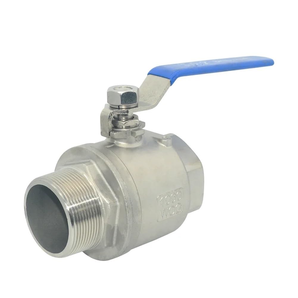Female Stainless Steel 304 Pipe Ball Valve Female Threaded Sanitary Ball Valve Straight 1/4" 1/2" 3/8" 3/4" 1" 1-1/4" 1-1/2"(1-1/2")