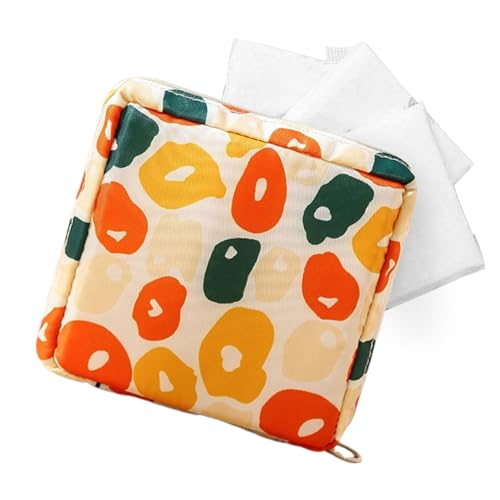 portátil para el período menstrual - para compresas higiénicas de 18 cm, bonito organizador para el cuidado femenino | Pequeños para compresas, almohadillas de viaje, hogar, escuela