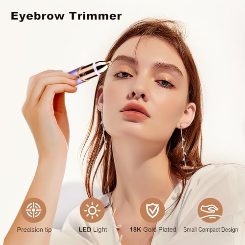 Image of ANUMITRA Gen 3 Pro 2 in 1 Flawless Facial Hair Removal for Women- Eyebrow Trimmer for Face, Lip, Nose Hair Trimmer, with Replacement Heads, Facial Razor for Women, Flawless Facial Hair Remover