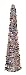 Pop Up Tinsel Tree - Silver with Multi-Colored Circles Christmas Pull Up Tree 5 Feet High