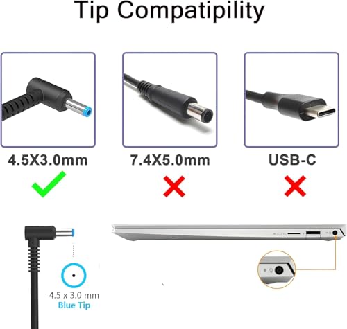 Image of WeFly 230W Laptop Adapter Charger for HP Omen 15 16 17 M41303-001 M85389-003 M35733-001 TPN-LA10 TPN-DA12 19.5V 11.8A Gaming Laptop Adapter 4.5x3.0 mm Blue tip (230W)
