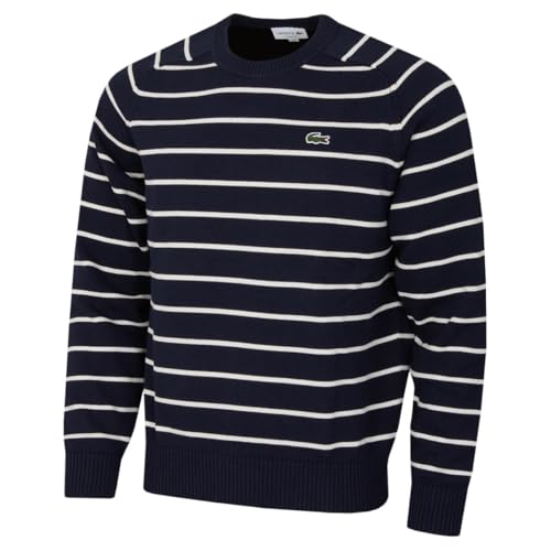 Lacoste Suéter Ajuste clásico algodón Rayas Hombre - Azul/Blanco - S