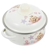 Casserole à lait émaillée : idéale comme cadeau de pendaison de crémaillère pour vos amis et votre famille, marmite vintage