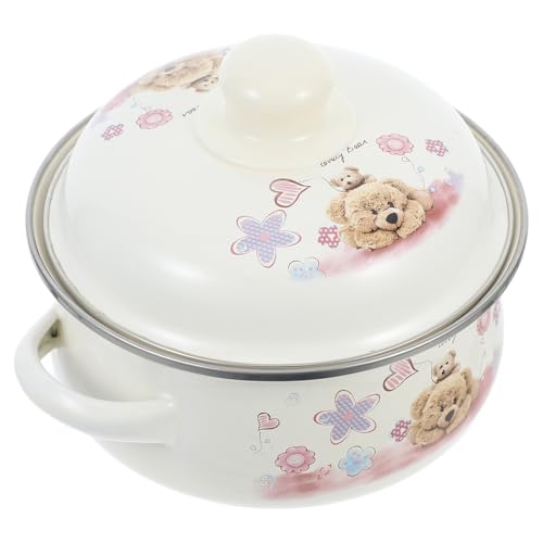 Casserole à soupe maison en émail pour plaques induction et gaz - 2