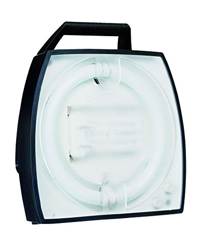 Preisvergleich Produktbild Hedi ML1203WLED Arbeitsleuchte Light 56 W; zwei austauschbare Leuchtstoffröhren; 5 m Anschlussleitung; großer Abstrahlwinkel, 230 V, Schwarz