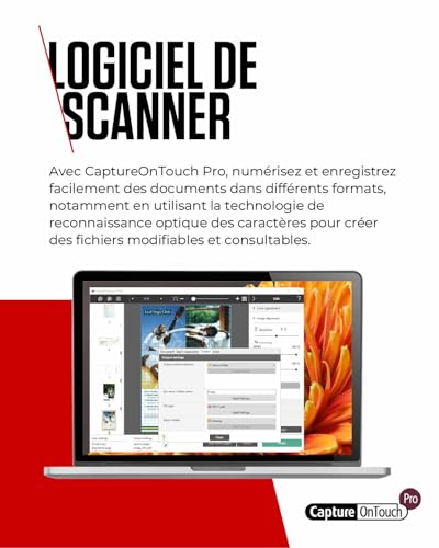 Canon imageFORMULA DR-C230 Scanner de Document, numérisation Recto Verso, Alimentation USB, pour la Maison et Le Bureau, 30 Pages/Min, Chargeur Auto 60 Pages, Logiciel CaptureOnTouch de Canon – Image 6