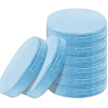 Lifup 8 Pcs Round Floor Cushions for Kids, 15 Plush Flexible Seating Pillows with Handles, Soft Chair Seats for Classroom Elementary Daycare Preschool Playroom Reading Corner Light Blue