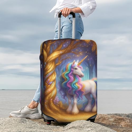 Unicorn Forest Suitcase Cover Fashion Luggage Covers Anti-Scratch Elastic Lightweight Protector For Travel Outdoor X-Large4