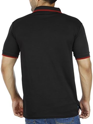 PRO Lapes Men's Micropoly Tipping Polo T-Shirt Pack of 3 Medium Multi-Coloured