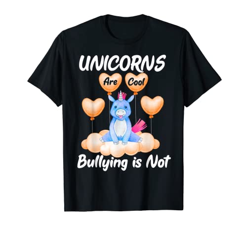 Unicorns Are Cool Bullying Is Not Dabbing Unicorn Kindness Camiseta