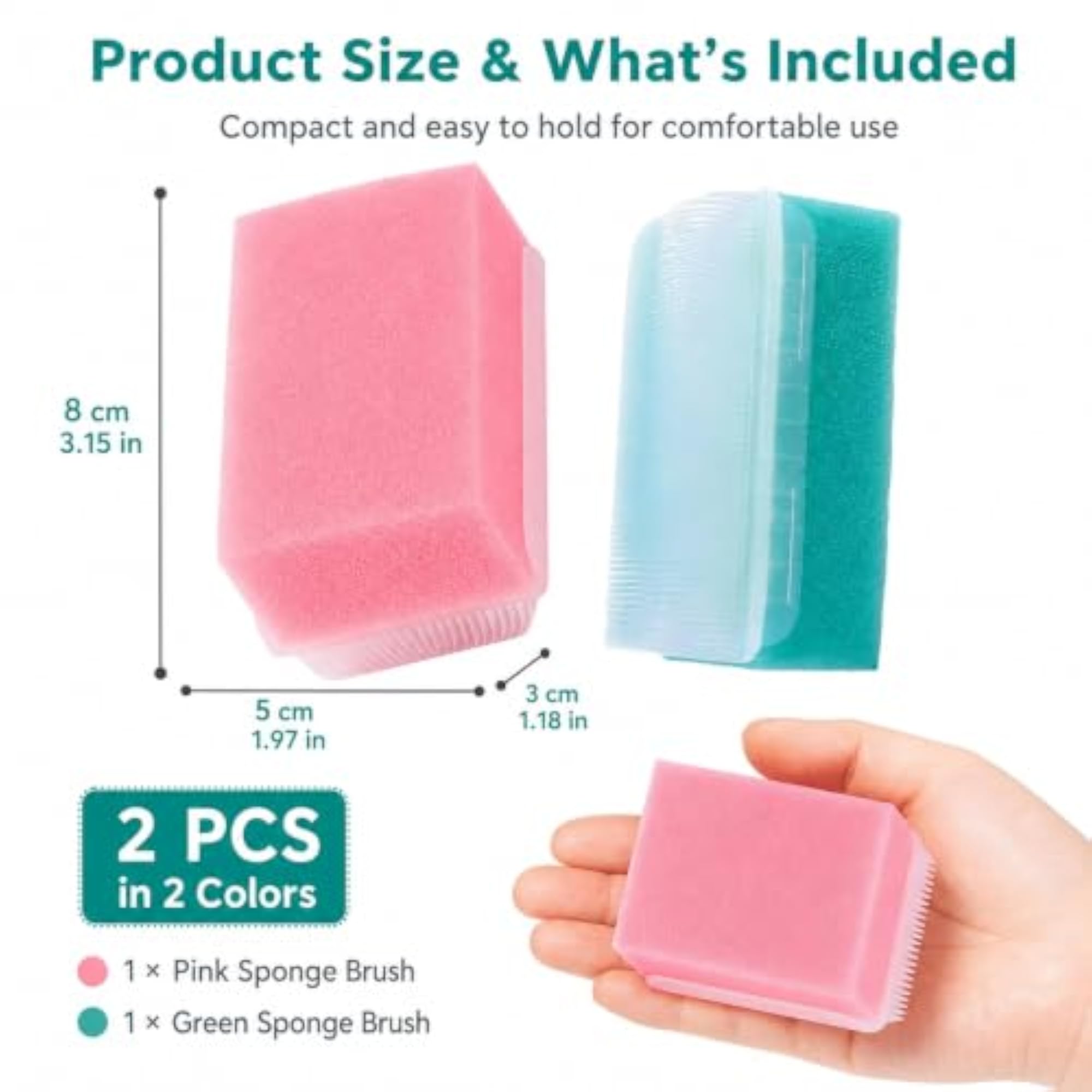 2-Piece Dual-Sided Sensory Brush Set