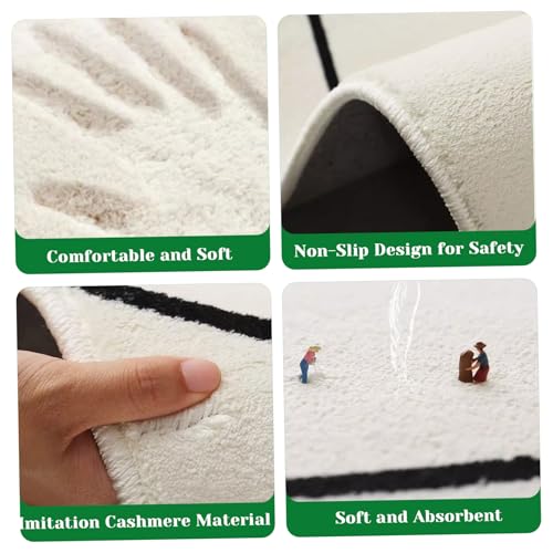 Alfombras de baño suaves absorbentes de agua con forma de dinero 8