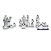 Kurt S. Adler Kurt Adler 1.97 6.7-Inch Porcelain Delft Blue 11-Piece Nativity Set