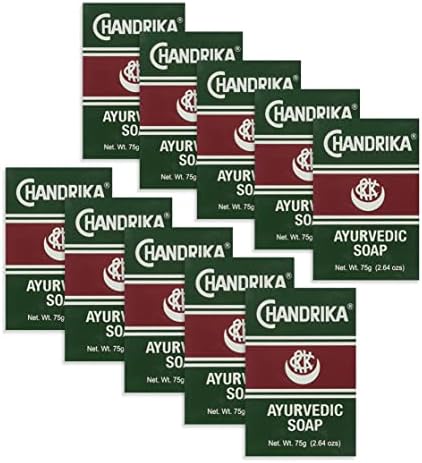 Chandrika Soap Ayurvedic Herbal And Vegetable Oil Soap - 2.64 Oz - Case Of 10
