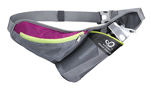 Waterfly Running Belt Waist Bag, Water Bottle Holder Pack for Phone 5.5 inch iPhone 6 / 7Plus / 8Plus Outdoor Sports Pack Pouch for Running Hiking Walking Cycling