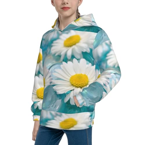 Daisy Flowers Kid Hoodies Boys Sweatshirts Girls Pullover with Pocket2