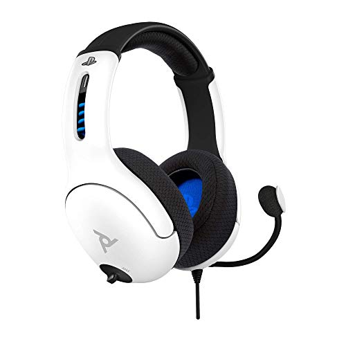 PDP LVL50 Cableado Headset PS4 Blanco