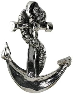 Grillie Anchor-N - Anchor Grille Ornament - Antiqued Nickel Finish