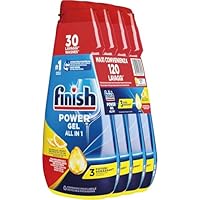 Finish Powergel Gel Detersivo per Lavastoviglie Liquido, Multiazione, Poteri Sgrassanti, Gel...