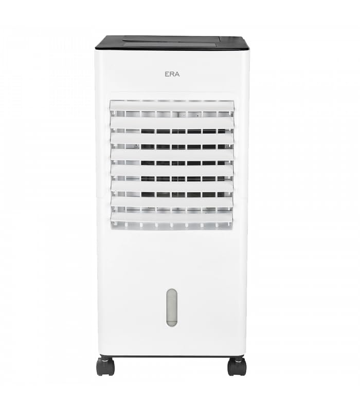Fácula- Climatizador evaporativo ERA 6L | Ventilador y climatizador | Tecnología avanzada de ionización | 65W | Temporizador 1-12h | Filtro Lavable| Incluye 2 bloques de hielo y Mando a Distancia