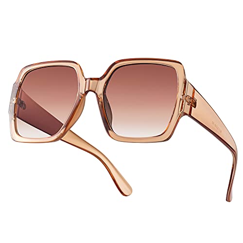 SEVOS Oversized Square Sunglasses For Women Fashion UV400 Protection Big Large UV Protection Men Sun Glasses3