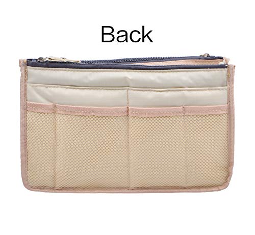 Vercord Updated Purse Handbag Organizer Insert Liner Bag In Bag 13 Pockets Milky Beige Medium #TOP4