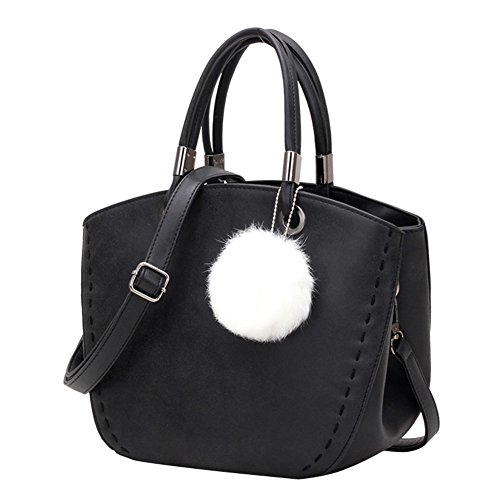 Sac à main épaule pour femme avec pompon style coréen chic