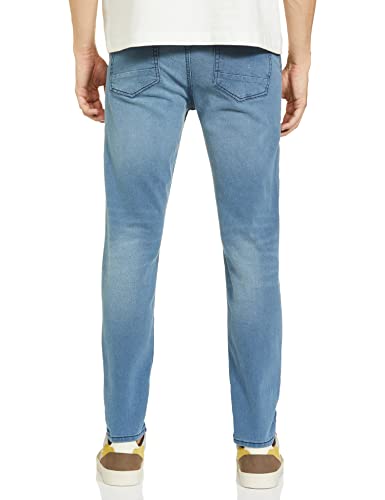 Image of THE INDIAN GARAGE CO Men Slim Fit Solid Mid-Rise Stretchable Jeans