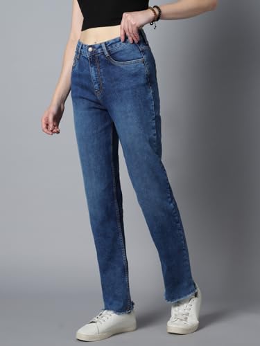 Image of HIGH Star Women's Straight Fit Mid Rise Jeans