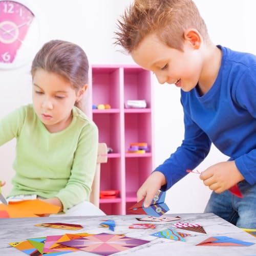 Origami Kit for Kids Ages 6-12 10 Year Olds, with Guiding Book, 98 Sheets Paper with 47 Patterns, DIY Art and Craft Projects Activity, Beginners Children's Day Gift Childs Boys Girls