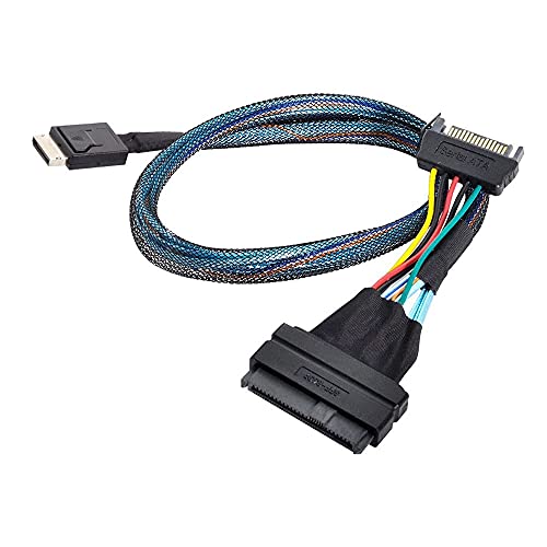 Câble Oculink SFF-8611 vers U.2 U.3 SFF-8639 NVME pour SSD PCIe de carte mère informatique