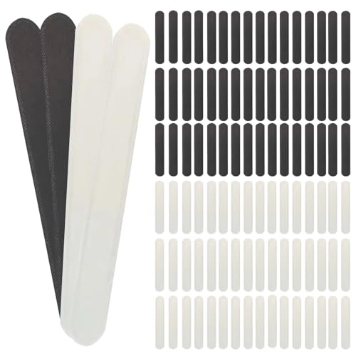 Sloewui Hat Sweat Liner, Liners Sweat Protection for Baseball Caps,Suitable for Sports Fitness,Outdoor Activities.Disposable Absorbent Liner Pads 100 Pack (50 Black + 50 White) 9.45x1.5 Inch