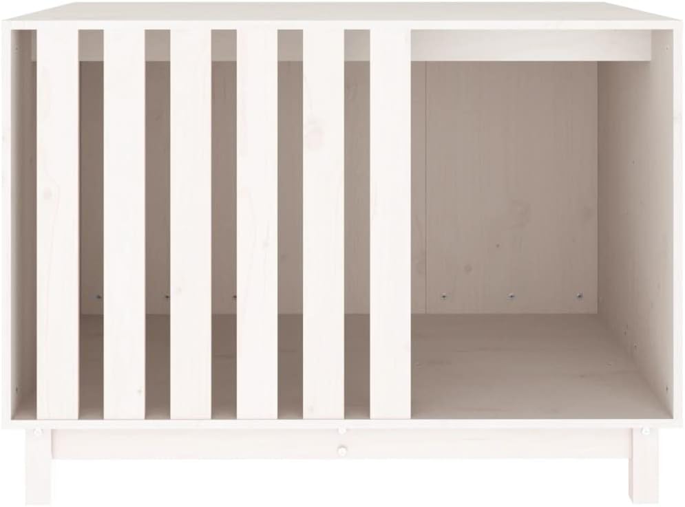 Solid Wood Dog House for Medium Dogs Indoor Outdoor Use, Durable Pine Construction for Bulldogs Australian Shepherds, Minimalist Design Easy Assembly Weather-Resistant Pet