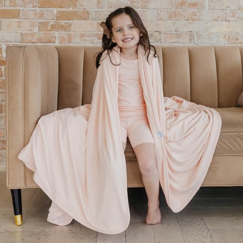 Image of Copper Pearl Jumbo 3-Layer Baby Blanket: Soft Baby Quilts for Boys and Girls | Breathable, Cozy, Toddler Blanket | Baby Quilt for Newborns | 60x72 Premium Material | Blush