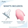 Pura Kiki 7oz Stainless Steel Insulated Infant Bottle Includes Silicone Medium-Flow Nipple & Sleeve Anti-Colic, Plastic-Free, MadeSafe Certified