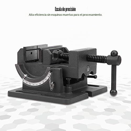 Taladros de Tornillo de Banco, Tornillo de Banco de Mesa Giratorio con ángulo de Taller, Tornillo de Banco Paralelo, Tornillo de Banco Inclinable para Banco de Trabajo