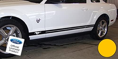 Vista 3 de Decal Mods Adhesivos de rayas laterales para puerta de panel basculante para Ford Mustang Blanco - RAA - CW