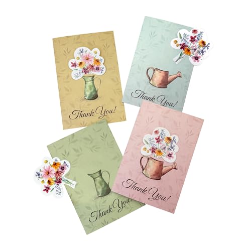 Seed Bloom Seed Paper Thank You Cards – 4 Plantable