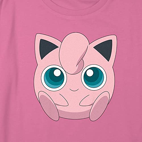 Fifth Sun Pokemon Girls' Jigglypuff Filled Face Boxy Crop Tee2